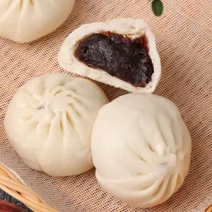 ISO-zertifizierter roter Bohnenbrötchen gedämpfter Brötchen gefüllt mit Rotbohnenpaste zerquetschter Bohnenbrötchen Baozi