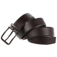 Ceinture en cuir de vachette LY35-4019-4 pour homme, avec boucle ardillon rotative réversible, personnalisable avec logo, idéale pour le style décontracté ou professionnel – Vente en gros