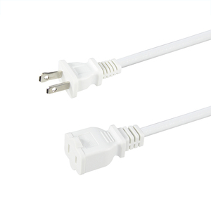 2ft NEMA 1-15r ổ cắm để NEMA 1-15p cắm nối Extender dây chúng tôi <span class=keywords><strong>2</strong></span>-prong mở rộng điện dẫn - Product Image 3