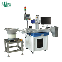 Machine de codage laser UV haute vitesse à alimentation entièrement automatique avec collecte de données QR et rejet visuel des défauts pour les bouchons de bouteilles de boissons