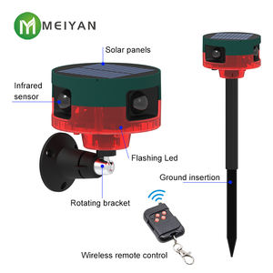 Lampe répulsive pour animaux à énergie solaire Répulsif pour animaux 	 Alerte vocale Animaux Chien Chat Répulsif - Product Image 3