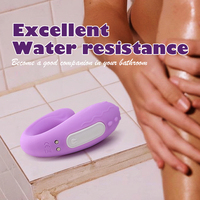 Delfin-ähnliches Wiederaufladbares Kabelloses Doppelmotor-Vibrator mit 10 Vibrationen Paar-Sexspielzeug für Frauen und Männer