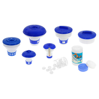 Jadeool Flotteur de chlore 7 "Grand distributeur de chlore flottant avec libération réglable pour bain à remous de piscine intérieure et extérieure