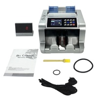 Compteur de billets semi-intelligent 1100T2 UV3MG, détecteur de billets de banque multi-devises avec calculatrice, drapeau national