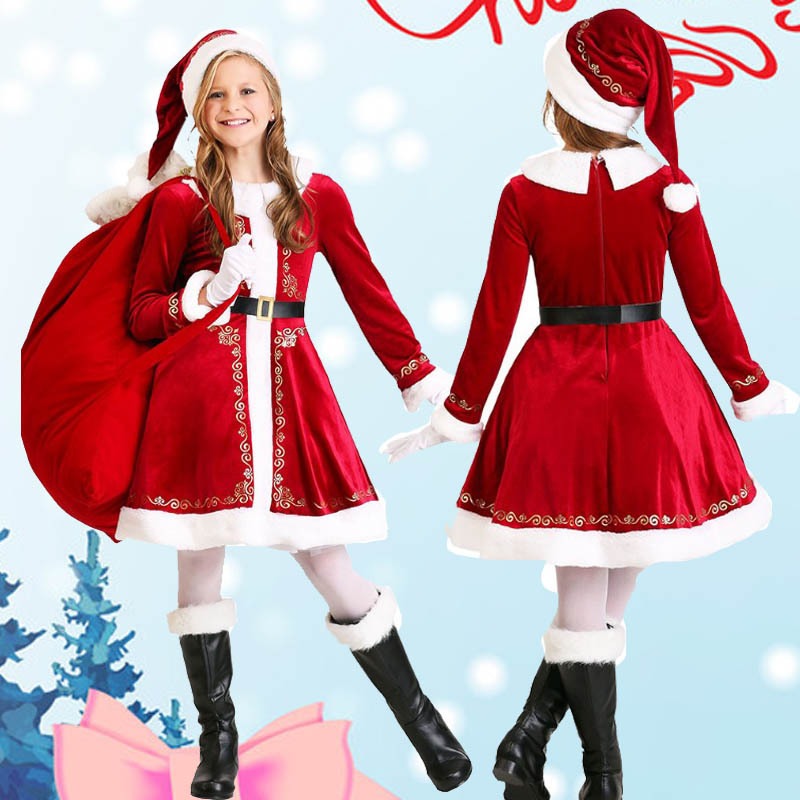 Calidad disfraz de santa claus para niñas para Compradores