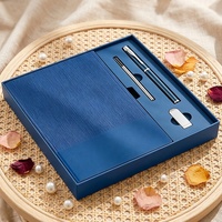 Ensemble de stylos et carnets pour garçons, logo personnalisé, carnet de luxe, cadeau d'entreprise, promotionnel, exécutif, pour le bureau, en gros