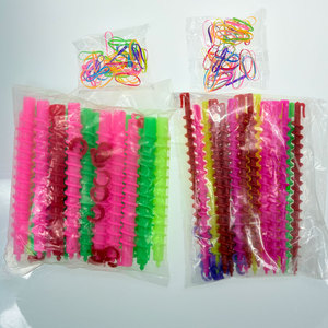 20 pcs xoắn ốc Perm que heatless lọn tóc qua đêm cho tóc con lăn dụng cụ uốn nhựa xoắn ốc Curl que Perm sóng dụng cụ uốn - Product Image 5