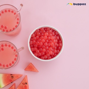 Bulk Packaging Halal HACCP Vegetarian Ready to Use Bursting <b>Boba</b> Balls Bubble Tea Dessert Fruit Tea Watermelon <b>Popping</b> <b>Boba</b> - Product Image 5