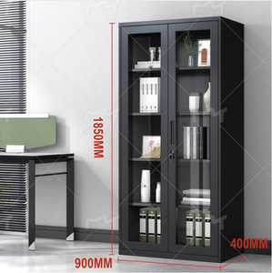 Armoire de classement en acier à 2 portes, armoires de rangement métalliques, mobilier de bureau - Product Image 4