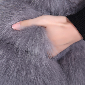 Real fox Fur Vest Long Style Fur Gilet <strong>Women</strong> Fashion Fur <strong>Waistcoat</strong> - Product Image 6