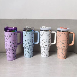 Vaso Térmico <span class=keywords><strong>para</strong></span> Enfermeras <span class=keywords><strong>de</strong></span> 30oz/40oz con Asa, Botella <span class=keywords><strong>de</strong></span> Agua Reutilizable, Taza <span class=keywords><strong>de</strong></span> Viaje Aislada, Regalo <span class=keywords><strong>para</strong></span> Enfermeras, Médicos y Trabajadores <span class=keywords><strong>de</strong></span> la Salud - Product Image 3