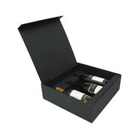 Emballage de boîtes-cadeaux de luxe rigides Emballage de bouteille de whisky d'alcool Emballage de vin rouge en verre avec plateau d'emballage intérieur en EVA