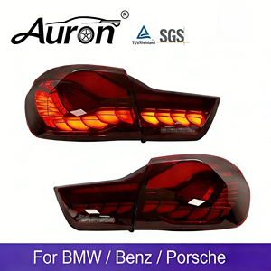 AURON LED Clear Retrofit para Serie 4 M4 F32/F33/F36/F82/F83, Luz Trasera con Efecto Escama de Dragón, 12V 36W Rojo/Amarillo 6000K - Product Image 1