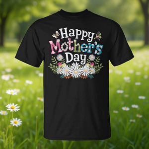 Happy Mothers Day <b>Daisy</b> <b>T</b>-<b>Shirt</b> Unisex Adult Short Sleeve Crew Neck Digital Printing - Product Image 3