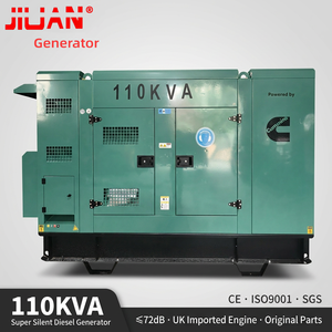 Groupe électrogène 88 kW 110 <span class=keywords><strong>kVA</strong></span>, puissance de secours, Générateur 150 <span class=keywords><strong>kVA</strong></span> Triphasé Super Silencieux, Groupe électrogène d'urgence pour Hôtel avec ATS - Product Image 1