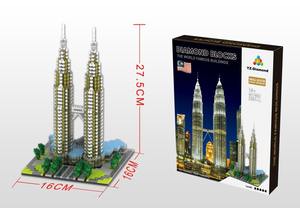 Blocs de construction d'architecture emblématique mondiale de Malaisie - Collection de modèles icônes pour adultes - Petronas Twin Towers - Product Image 6