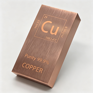 Barre d'investissement en cuivre rouge T2, lingot de cuivre de haute pureté 99,99% - Product Image 5