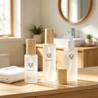 Nouvelle collection de soins de la peau avec flacons pompe à lotion de 30 ml, 50 ml, 100 ml, 15 g, 30 g, 50 g pour l'emballage de lotions de soin de la peau