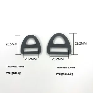 Fivela Triangular em Liga de Alumínio Modelo 02024 Direto da Fábrica, Tendências de Rua, Alça de Ombro, Coleira para Animais de Estimação, Arnês de Peito, Vestuário - Product Image 2
