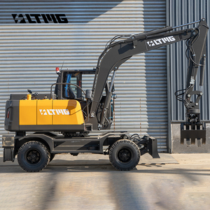 LTMG Excavadora de troncos giratoria hidráulica, máquina forestal, excavadora de ruedas de 7 toneladas y 8 toneladas con pinza de madera - Product Image 3