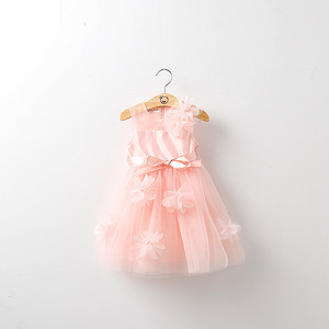 Cina neonate rifanno moda abiti da festa per bambine con fiori - Product Image 4