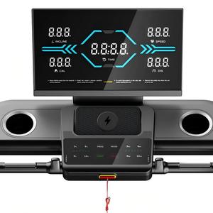 Tapis roulant électrique haut de gamme pliable avec écran tactile HD, équipement de fitness intelligent pour la maison, entraîneur <span class=keywords><strong>cardio</strong></span> motorisé - Product Image 3