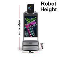 China Pantalla de publicidad de alta tecnología Robot inteligente Robot de recepción para restaurante Hotel Mall Robot humanoide de guía