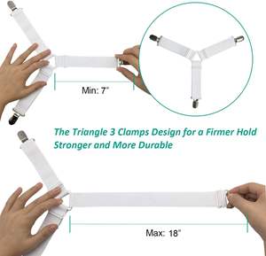 Sangles de maintien de matelas réglables, attaches de couverture de matelas, supports d'angle de lit et attaches pour <span class=keywords><strong>draps</strong></span> - Product Image 2