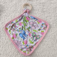 Doudou en bambou bio durable RTS, lavable, avec motif animal, pour apaiser les bébés