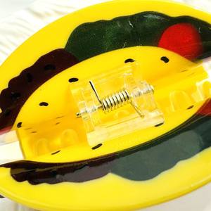 Accesorios para el cabello Dowell, comida de simulación Pastoral, pinza para el <span class=keywords><strong>pelo</strong></span> de Taco de salsa de Chile acrílica bonita, pinza para el <span class=keywords><strong>pelo</strong></span> de tiburón, pinza para la parte posterior de la cabeza - Product Image 4