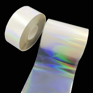Rollo de película holográfica <span class=keywords><strong>3D</strong></span> con logotipo personalizado, lámina de PET transparente superpuesta, pegatina de holograma de seguridad para cámara y teléfono móvil - Product Image 4