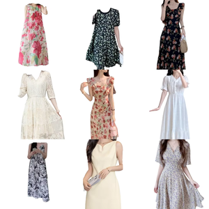 Vestido de <span class=keywords><strong>Mujer</strong></span> de Alta Calidad, Ropa Formal de Verano, Estilo Casual con Cintura, Transpirable y Cómodo, Falda Larga Ligera para Chicas - Product Image 1