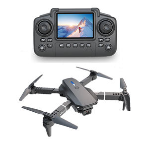 โดรนขนาดเล็กราคาถูก RC โดรน E88 4K HD กล้องคู่คอร์ดคอบเตอร์แบบพับได้ไฟ LED หน้าจอควบคุมระยะไกล UAV E88 PRO MAX โดรนมือใหม่ - Product Image 2