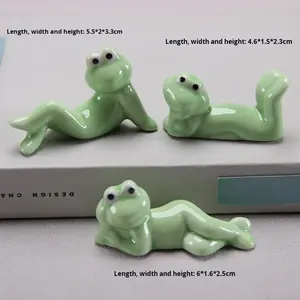 ที่วางตะเกียบ/ปากกา/ของตกแต่งบ้าน/ของประดับโต๊ะทำงาน/ของประดับสวน/ต้นบอนไซ/รูปปั้นกบ ทำจากเรซิ่น SM ปลอดสารพิษ เป็นมิตรกับสิ่งแวดล้อม - Product Image 5