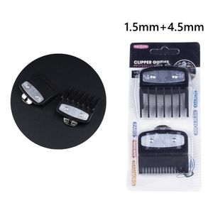 หวีรองตัดผมแบบใสสีดำแดง ขนาด 1.5 มม. <span class=keywords><strong>3</strong></span> มม. 4.5 มม. 6 มม. 2/<span class=keywords><strong>3</strong></span>/4 ชิ้น สำหรับปัตตาเลี่ยน Wahl รุ่น Universal - Product Image 2