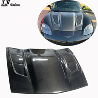Capot en fibre de carbone pour Chevrolet Corvette C6 2005-2013, capot ventilé en fibre de carbone pour Corvettes