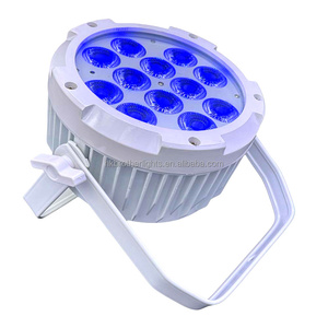 Vente directe d'usine 12 LED PAR étanches alimentées par batterie Contrôle sans fil par téléphone portable pour scène de mariage en plein air Parc à thème - Product Image 2