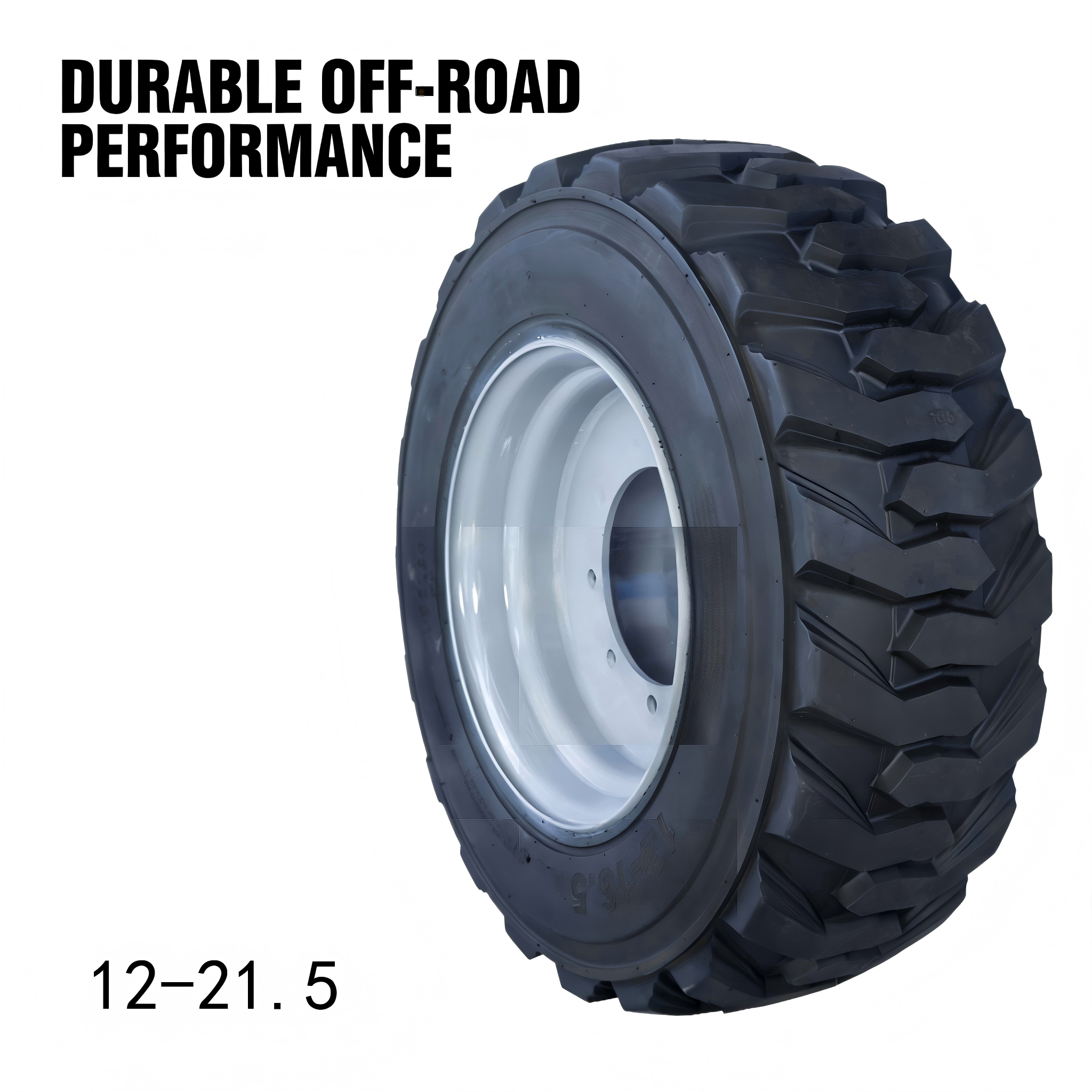 China Puncture Proof Complete Wheel Assembly 305-546 12-21.5 Foam Filled Tire
