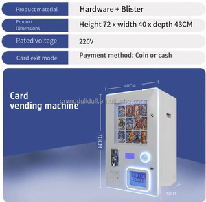 Distributeur de cartes de <span class=keywords><strong>vente</strong></span> directe d'usine Distributeur automatique de capsules cadeaux jouets Machine de jeu de cartes à vendre - Product Image 2