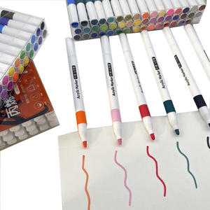 Ensemble de marqueurs de peinture acrylique permanents à couleurs vives pour peinture DIY, graffiti, logo personnalisé, pour verre, bois, tissu - Product Image 4