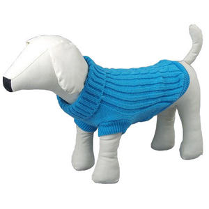Pull pour animaux de compagnie Db Elegant en coton épais côtelé à col, motif uni, taille XS, vêtements pour chats et chiens de petite et moyenne taille - Product Image 3