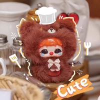 100% authentique 8 pièces/boîte bébé trois nouveaux IP Kiki peluche Zoo série bébé 3 boîte aveugle vinyle visage peluche poupées beaux porte-clés jouets