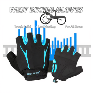 Gants d'été mi-doigts WEST BIKING pour moto et VTT, imperméables - Product Image 2