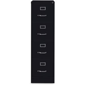 Alera HVF152652BL Archivador vertical económico de 4 cajones para archivos tamaño carta, 15 x 26.5 x 52 pulgadas, color negro - Product Image 3