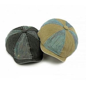 Boina de Algodón Lavado Estilo Japonés Vintage para Mujer, Gorra Newsboy de Mezclilla con 8 Paneles y Diseño Personalizado de Moda Urbana - Product Image 3