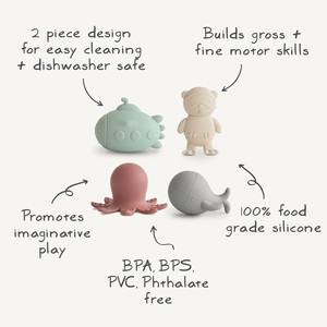 Khuôn miễn phí Silicone tắm đồ chơi cho trẻ sơ sinh 6-12 tháng - Product Image 3