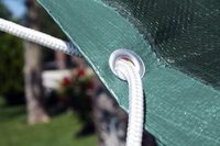 90gsm 4m x 6m bâche de jardin PE légère imperméable bleue bâche en plastique polyvalente pour revêtement de toit de bateau