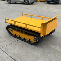 Kleines Raupenfahrwerk 500kg 1Tonne 2Tonnen Gummi-Raupenchassis für Offroad-Logistik und UGV-Roboterträger