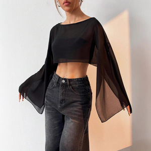 Sciarpa Nera Protettiva Solare da Donna, Cardigan <span class=keywords><strong>Bolero</strong></span> Sexy Traforato - Product Image 4