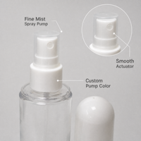Botol Semprot 120ml Plastik PET Penyemprot Kabut Halus 70ml Logo Warna Kustom Kemasan Perawatan Kulit Body Mist Kosong Isi Ulang Grosir